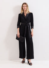 Kylie Tux Jumpsuit Black