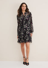 Millicent Print Tiered Dress Multi-Coloured