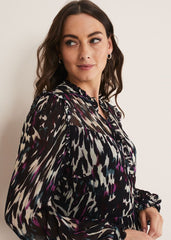 Millicent Print Tiered Dress Multi-Coloured