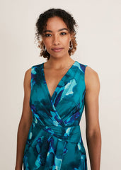 Corrin Print Jackie Dress Malachite/Multi