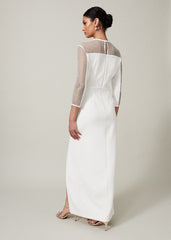 Belle Embellished Maxi Dress Ivory