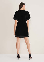 Gianna Velvet Dress Black