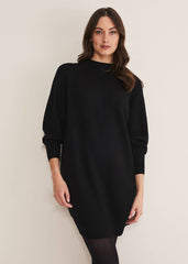 Eliana Knitted Jumper Dress Black