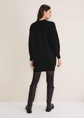 Eliana Knitted Jumper Dress Black