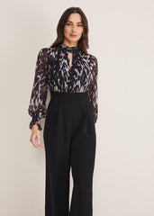 Millicent Print Jumpsuit Multi-Coloured