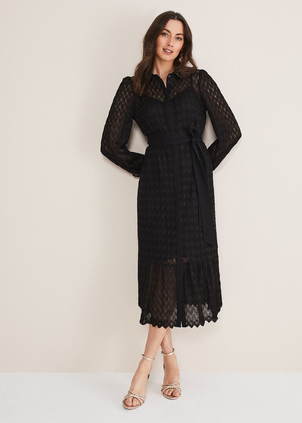 Leila Lace Dress Black