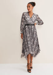 Dani Animal Print Dress Black/Multi