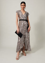 Enja Sequin Maxi Dress Gold