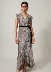 Enja Sequin Maxi Dress Gold
