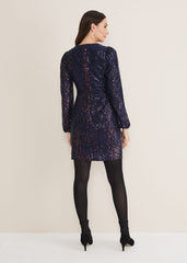 Orianne Sequin Dress Multi-Coloured