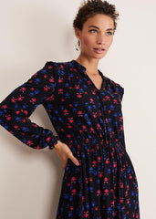 Karleen Ditsy Midi Dress Multi/Navy
