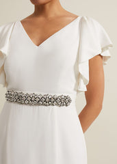 Ellery Frill Maxi Wedding Dress Parchment