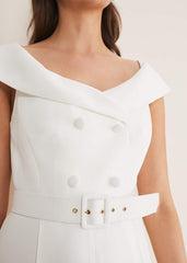 Liberty Tux Jumpsuit Ivory