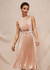 Simara Sequin Dress Rose Gold