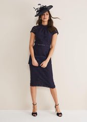Aurora Lace Dress Navy