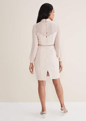 Petite Avah Embellished Bodycon Dress Antique Rose