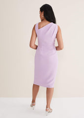 Petite Emmie Asymmetric Hem Dress Crocus