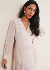 Petite Carmen Fil Coupe Maxi Dress Antique Rose