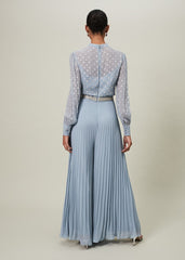 Charley Pleated Jumpsuit Soft Blue