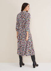Tana Floral Midaxi Dress Multi-Coloured