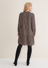 Penele Zip Dress Black/Stone