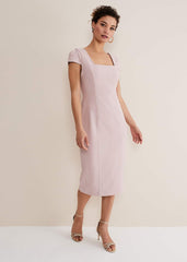 Eira Midi Dress Antique Rose