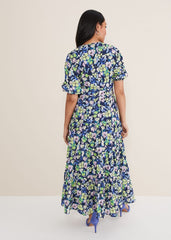 Petite Morven Maxi Dress Navy/Multi