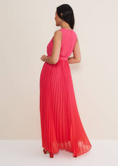 Petite Piper Ombre Maxi Dress Red/Pink