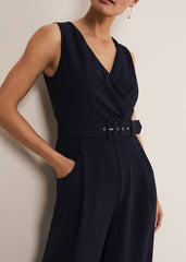 Lissia Navy Wide Leg Jumpsuit Navy