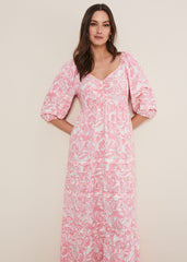 Damyana Midi Dress Pink