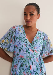 Kendall Floral Midi Dress Multi-Coloured