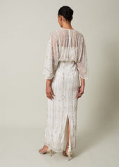 Melanie Embellished Maxi Dress Ivory