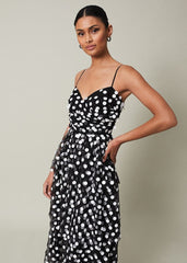 Avianna Sequin Tulle Maxi Dress Black/Ivory