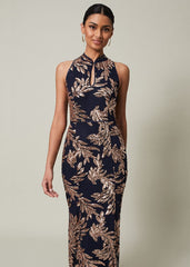 Viviana Sequin Maxi Dress Navy/Gold