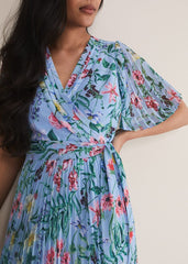 Petite Kendall Floral Midi Dress Multi-Coloured