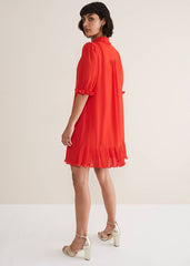 April Chiffon Mini Dress Red