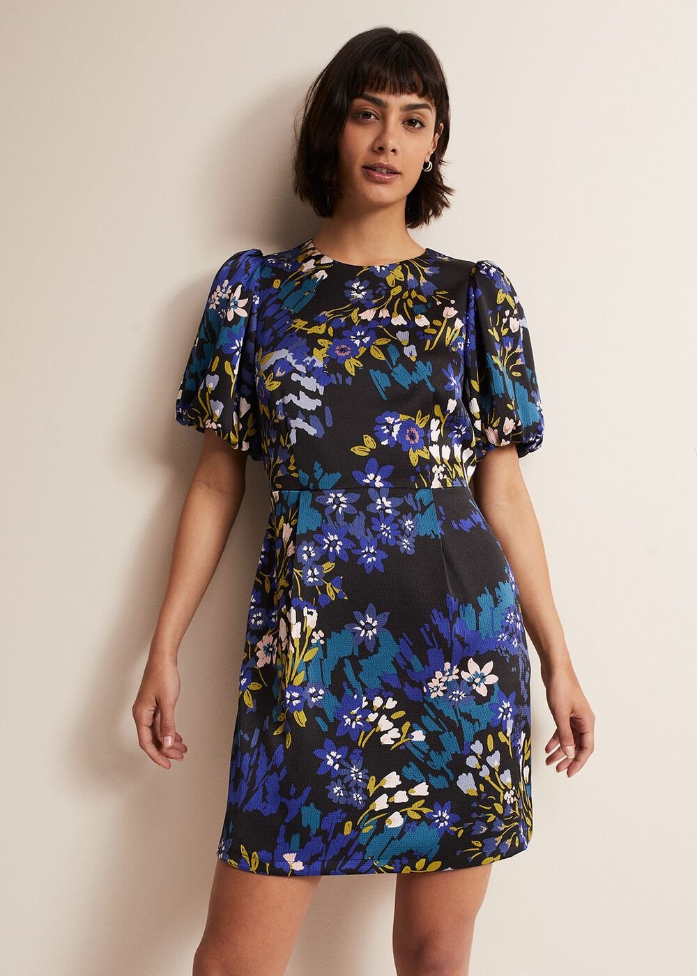 Lanna Floral Mini Dress Multi-Coloured
