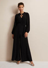 Janece Black Wide Leg Jumpsuit Black