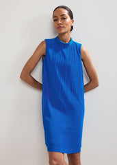 Betsie Plisse Swing Dress Blue