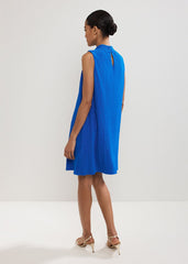 Betsie Plisse Swing Dress Blue
