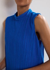 Betsie Plisse Swing Dress Blue