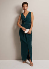 Christabel Dark Green Maxi Dress Dark Green