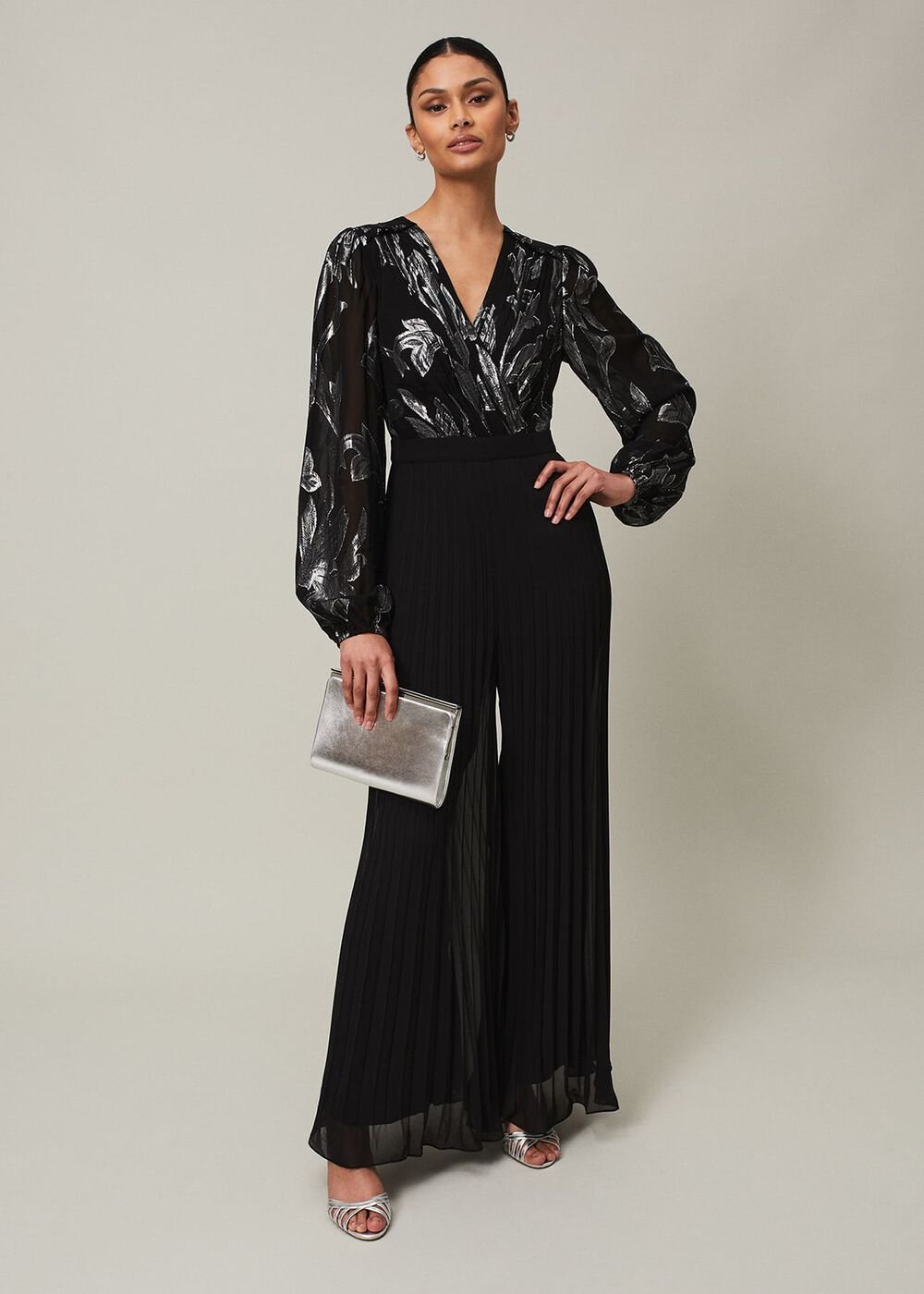Althea Wide Leg Jumpsuit Black