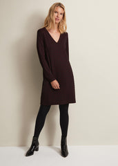 Lianna Geo Mini Dress Burgundy