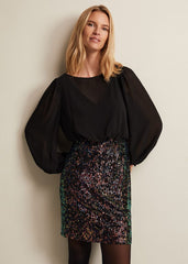 Angel Sequin Mini Dress Multi-Coloured