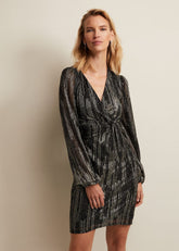 Laylin Sparkly Mini Dress Bronze