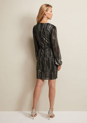 Laylin Sparkly Mini Dress Bronze