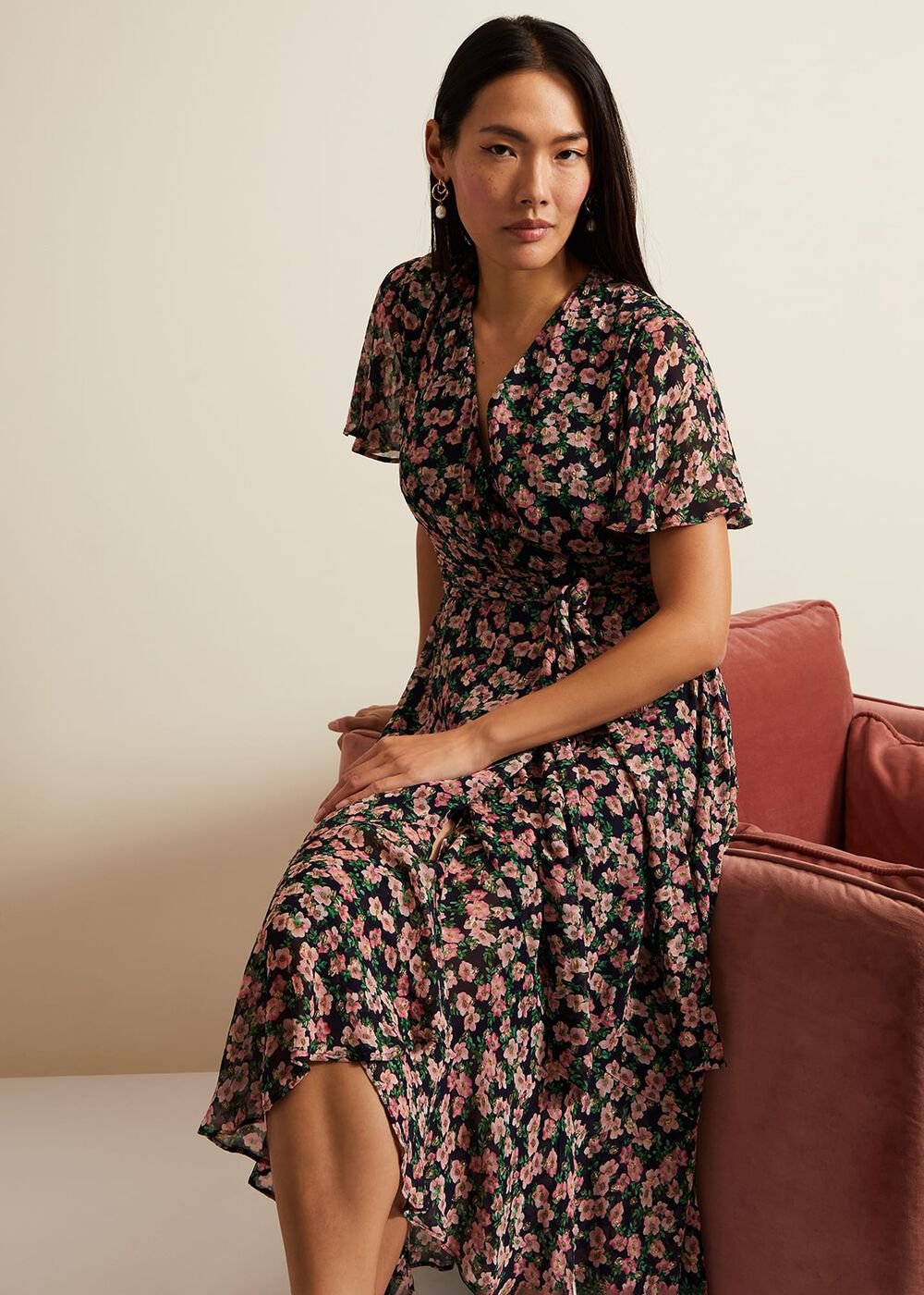 Juliette Fil Coupe Print Dress Multi-Coloured