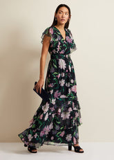 Leonie Floral Maxi Dress Multi-Coloured