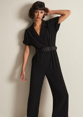 Constance Black Wide Leg Jumpsuit Black